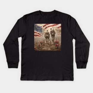 Memorial day Kids Long Sleeve T-Shirt